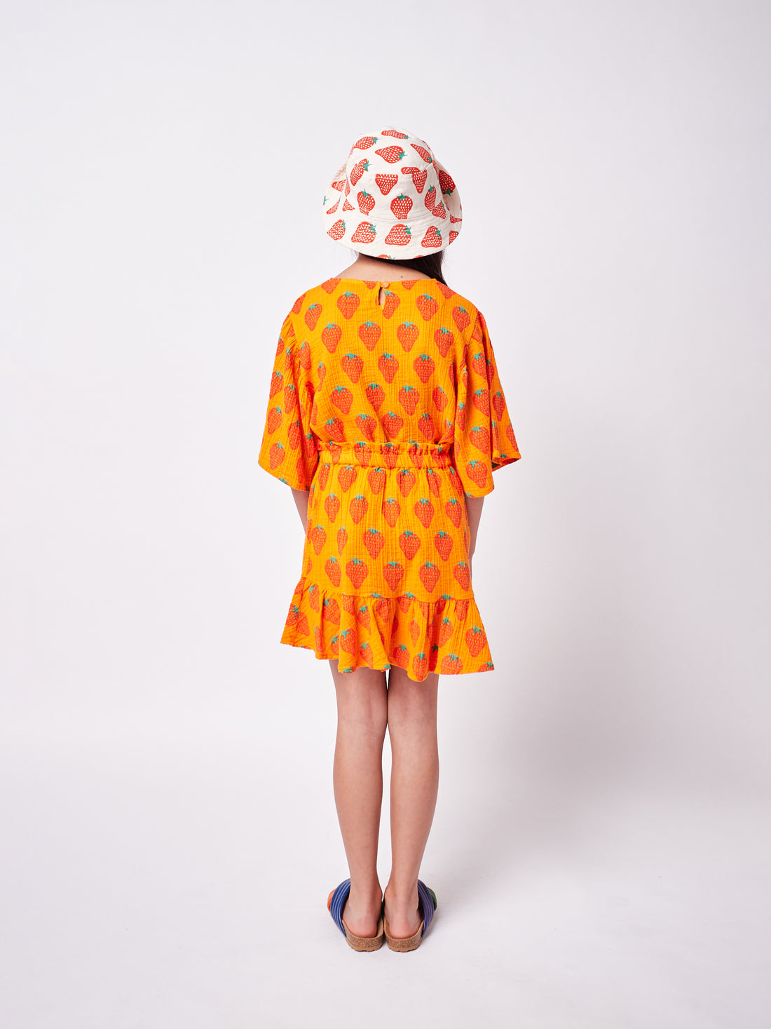 Bobo Choses Strawberry All Over Woven Mini Skirt