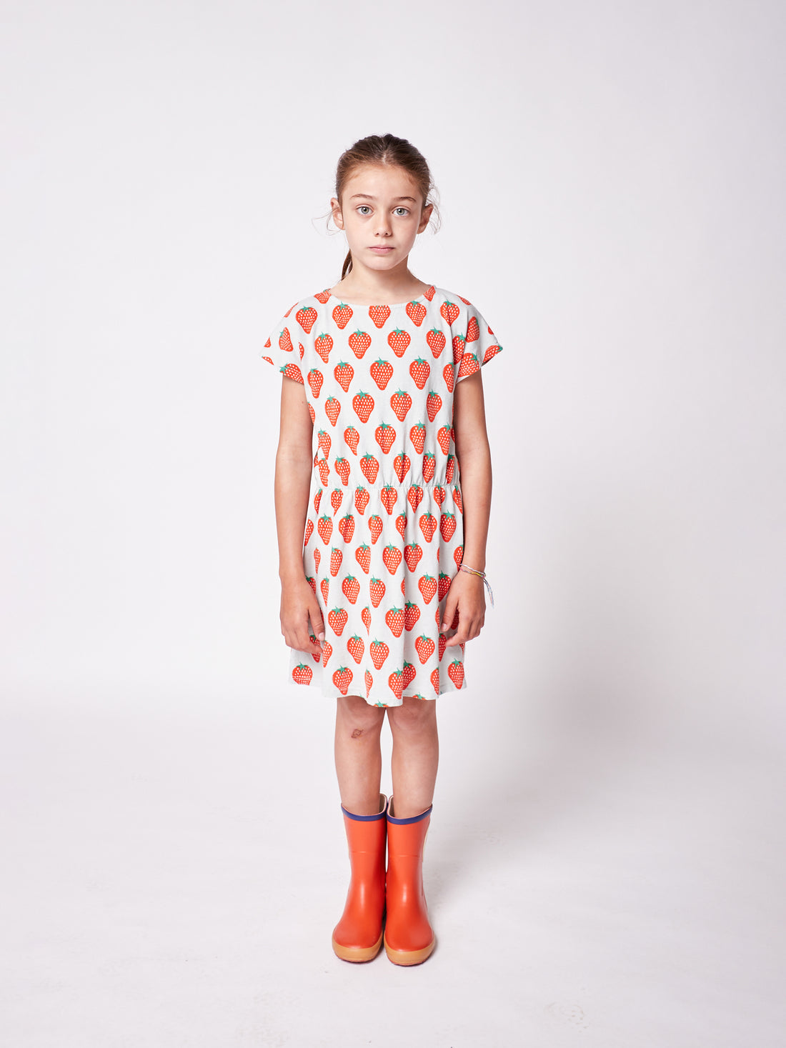 Bobo Choses Strawberry All Over Short Sleeve Dress