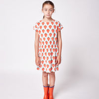 Bobo Choses Strawberry All Over Short Sleeve Dress