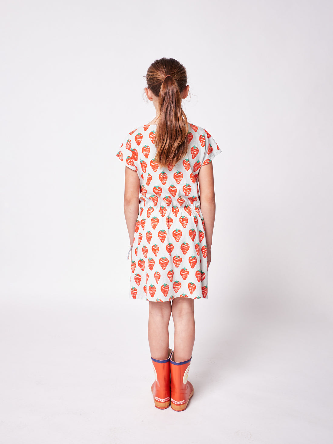 Bobo Choses Strawberry All Over Short Sleeve Dress
