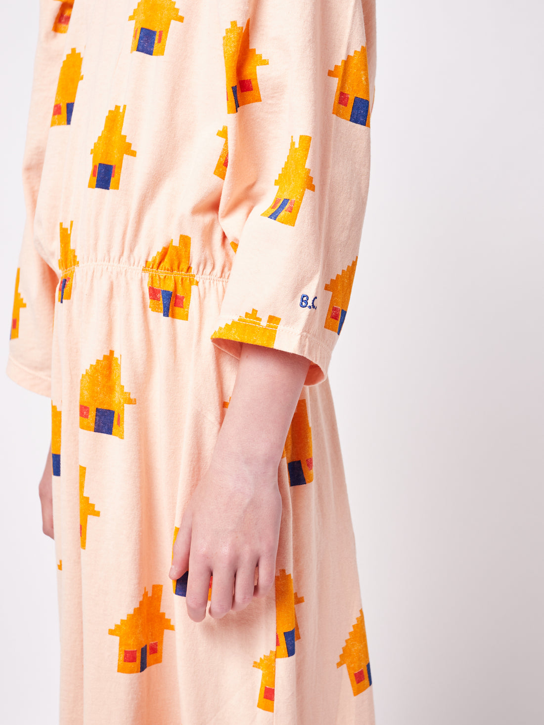 Bobo Choses Brick House All Over Long Sleeve Dress