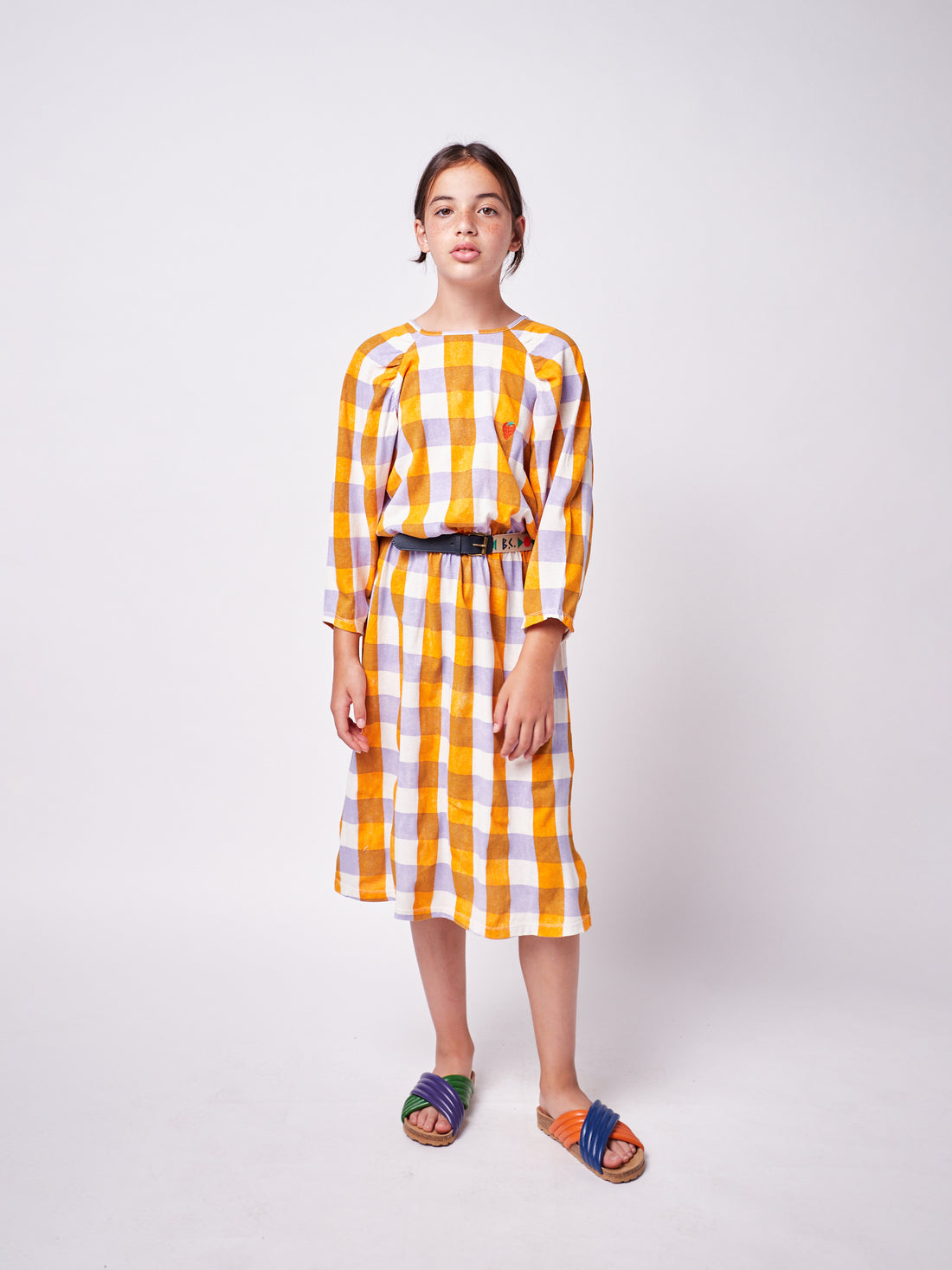 Bobo Choses Checke Long Sleeve Dress