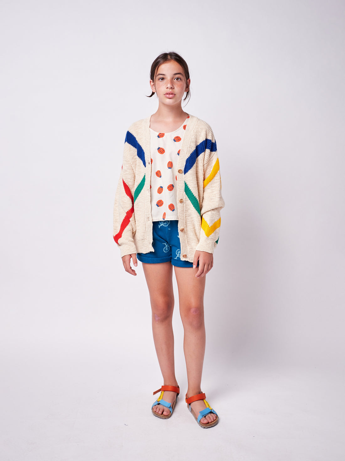 Bobo Choses Triangular Intarsia Cardigan
