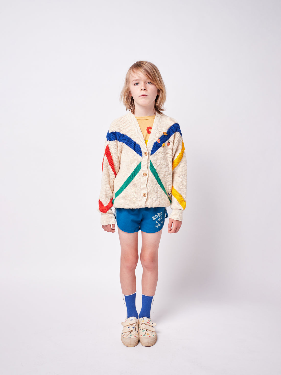 Bobo Choses Triangular Intarsia Cardigan