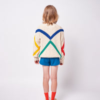 Bobo Choses Triangular Intarsia Cardigan