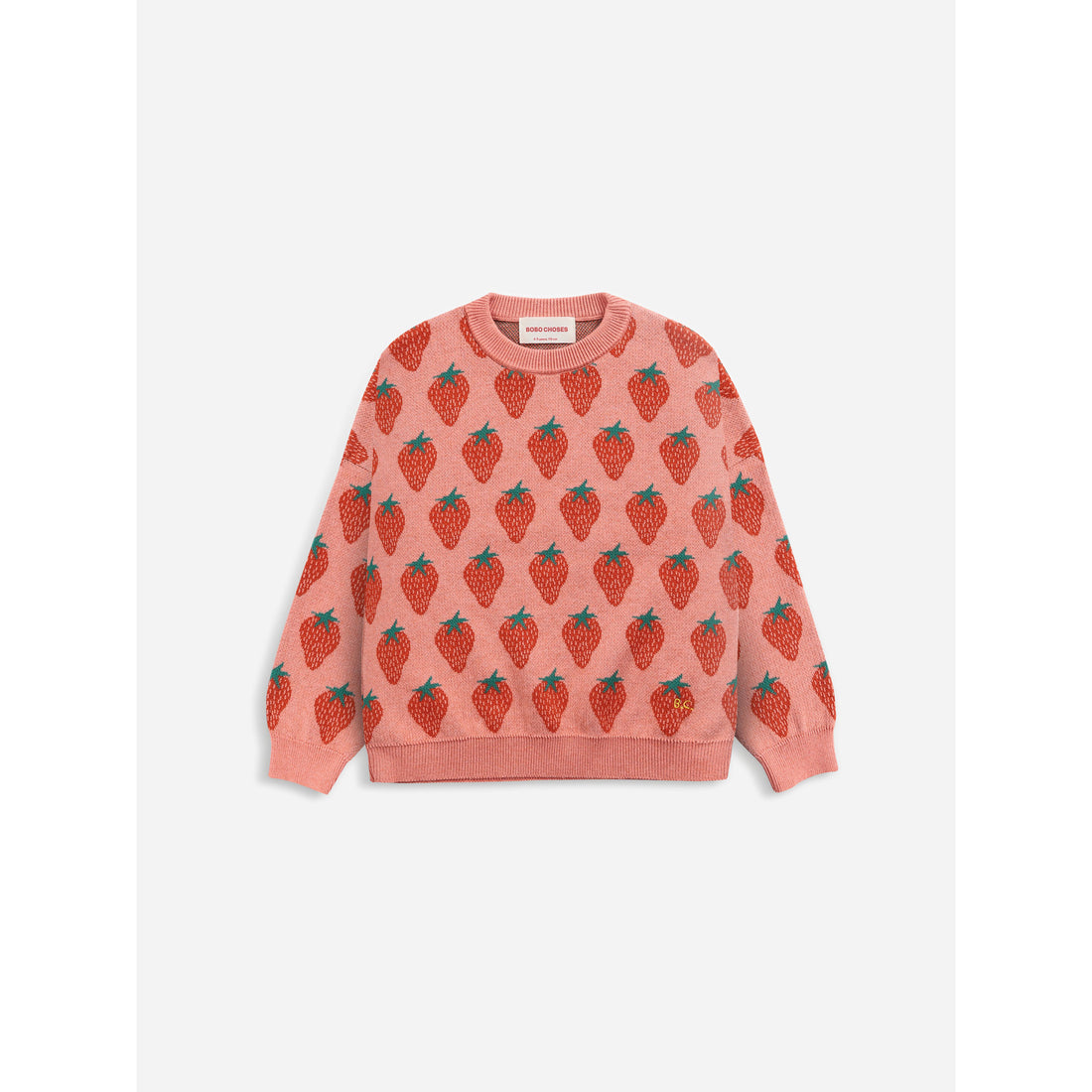 Bobo Choses Strawberry Jacquard Jumper