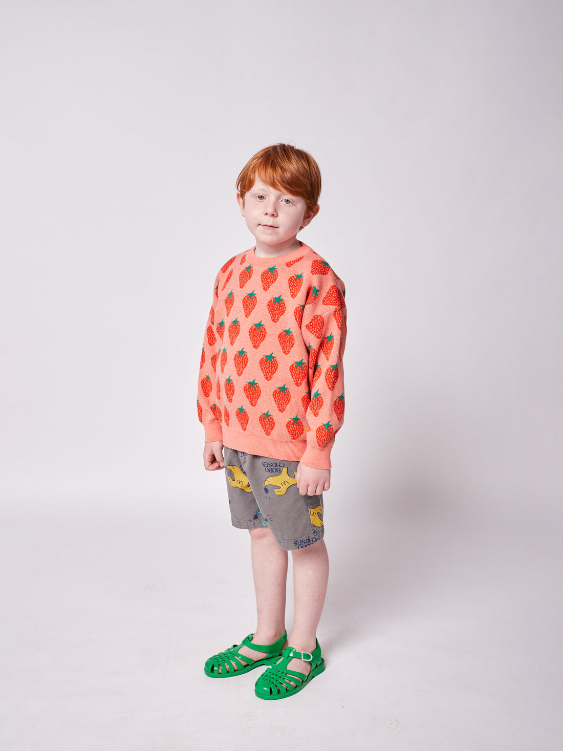 Bobo Choses Strawberry Jacquard Jumper