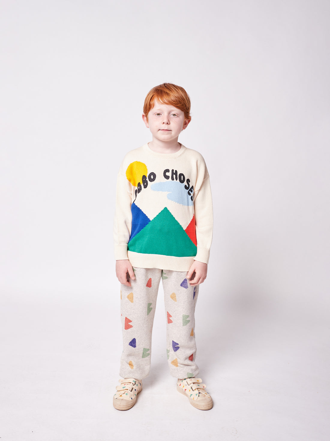Bobo Choses Landscape Intarsia Jumper