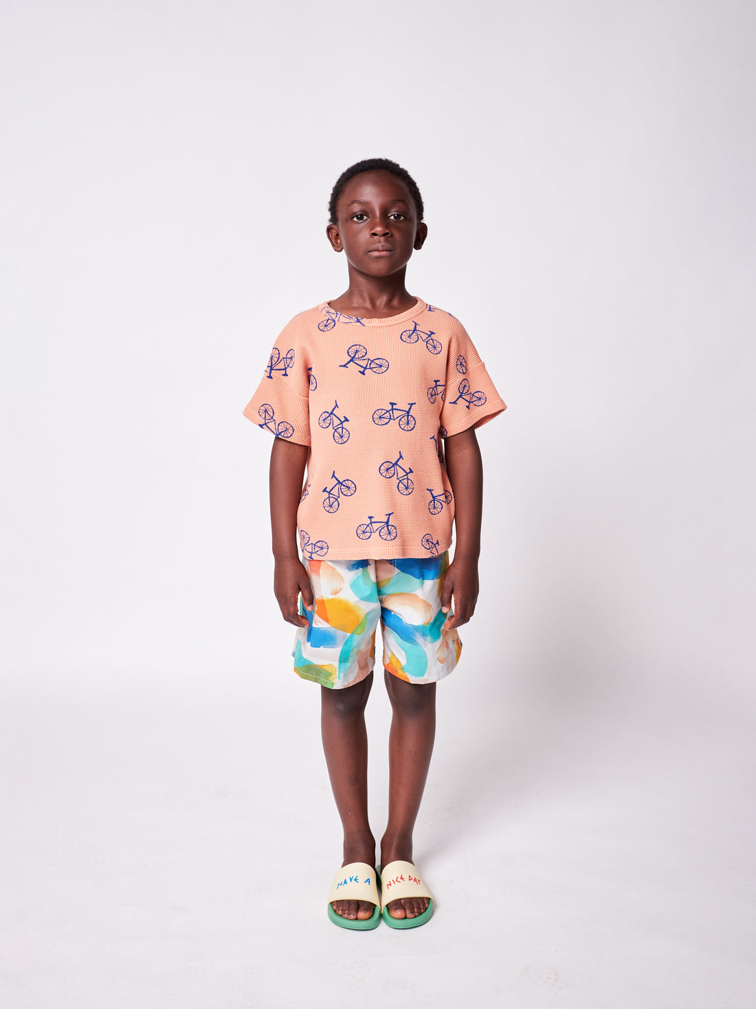 Bobo Choses Brushstrokes All Over Swim Bermuda Shorts