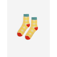 Bobo Choses Yellow Checke Short Socks