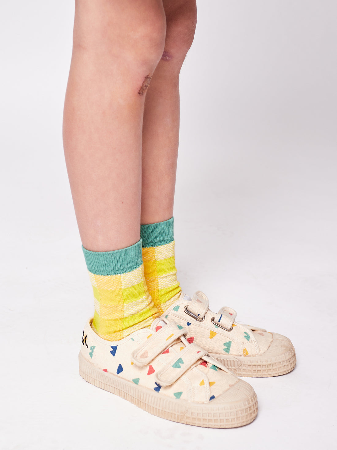 Bobo Choses Yellow Checke Short Socks