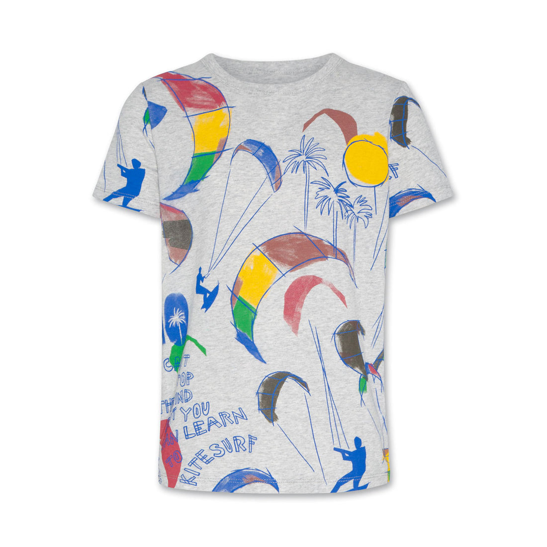 AO76 Heather Grey Mat Kitesurf T-Shirt