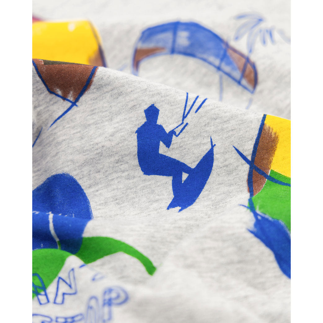 AO76 Heather Grey Mat Kitesurf T-Shirt