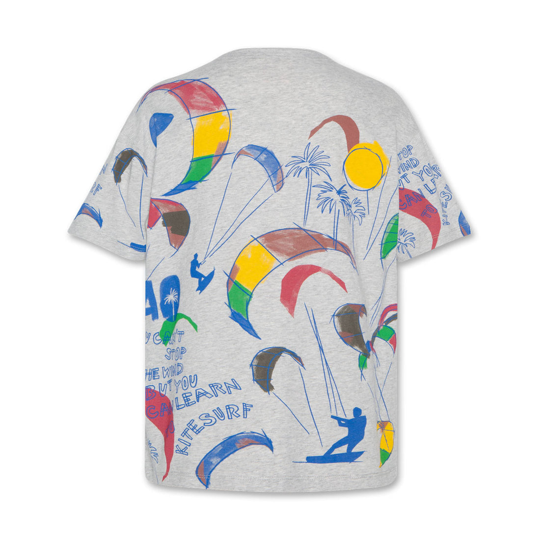 AO76 Heather Grey Mat Kitesurf T-Shirt