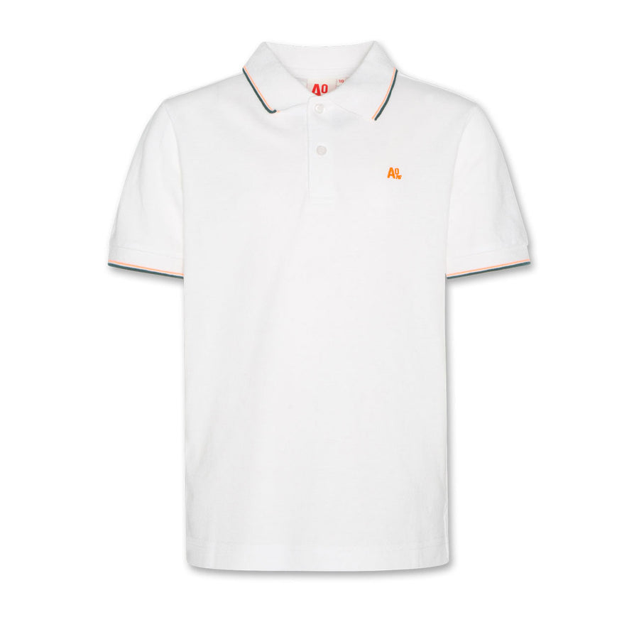 AO76 White Carter Polo