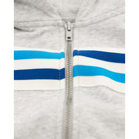 AO76 Heather Grey Norman Full Zip Tape Hoodie