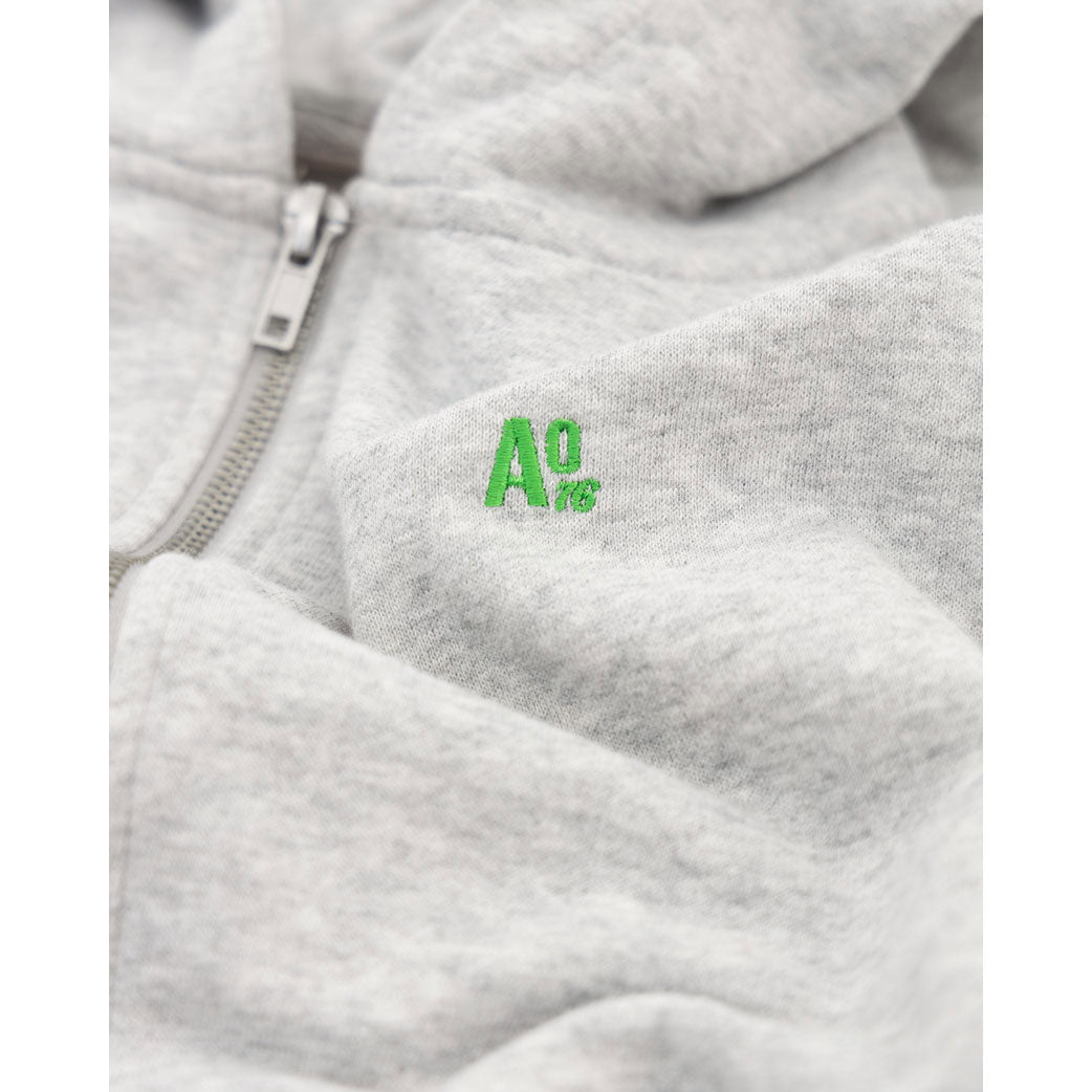 AO76 Heather Grey Norman Full Zip Hoodie