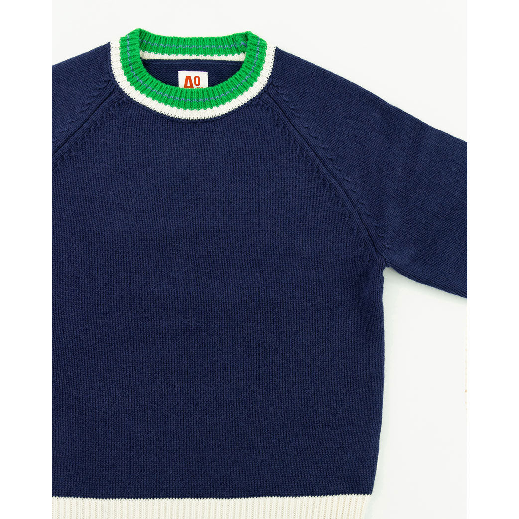 AO76 Navy Simeon Sweater