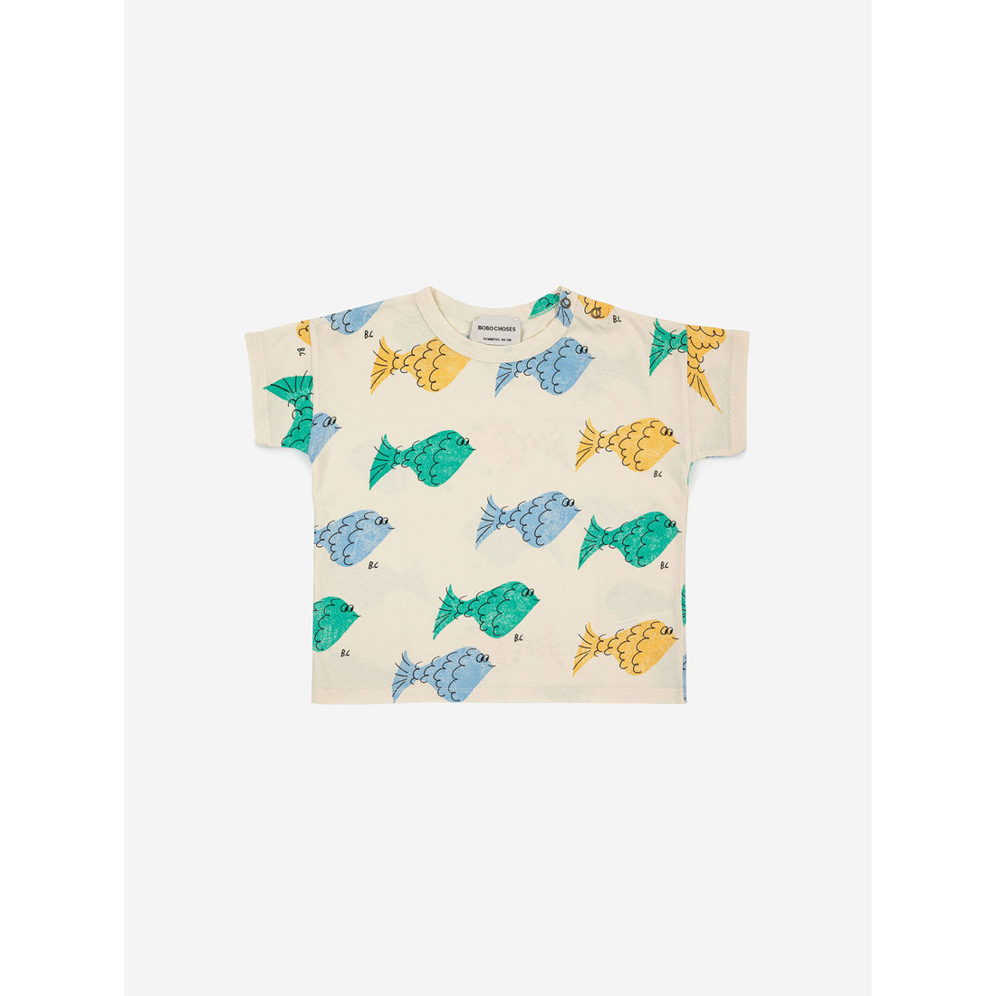 Bobo Choses Multicolor Fish All Over Baby T-Shirt