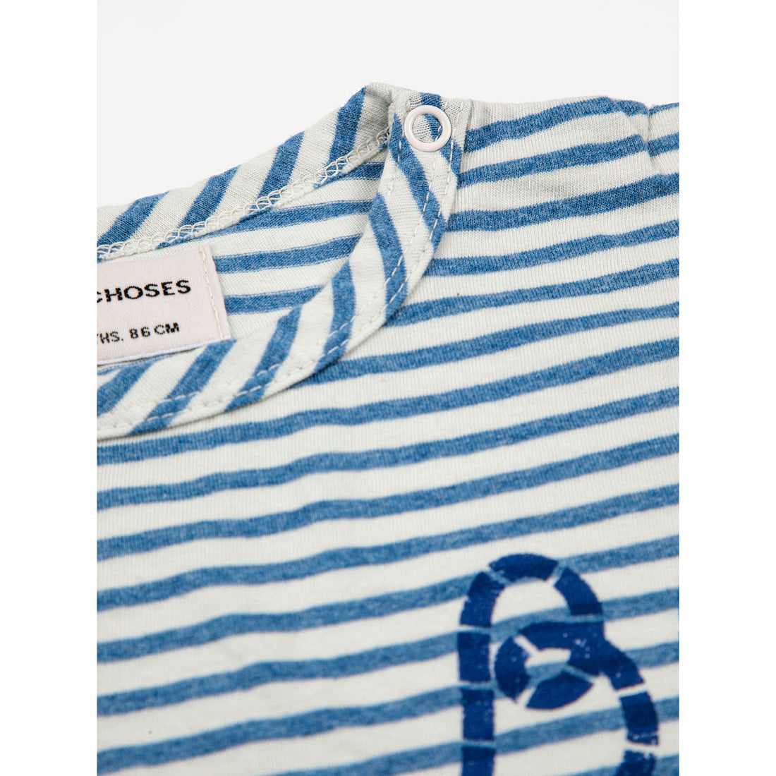 Bobo Choses Blue Stripes Baby T-Shirt