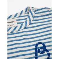 Bobo Choses Blue Stripes Baby T-Shirt