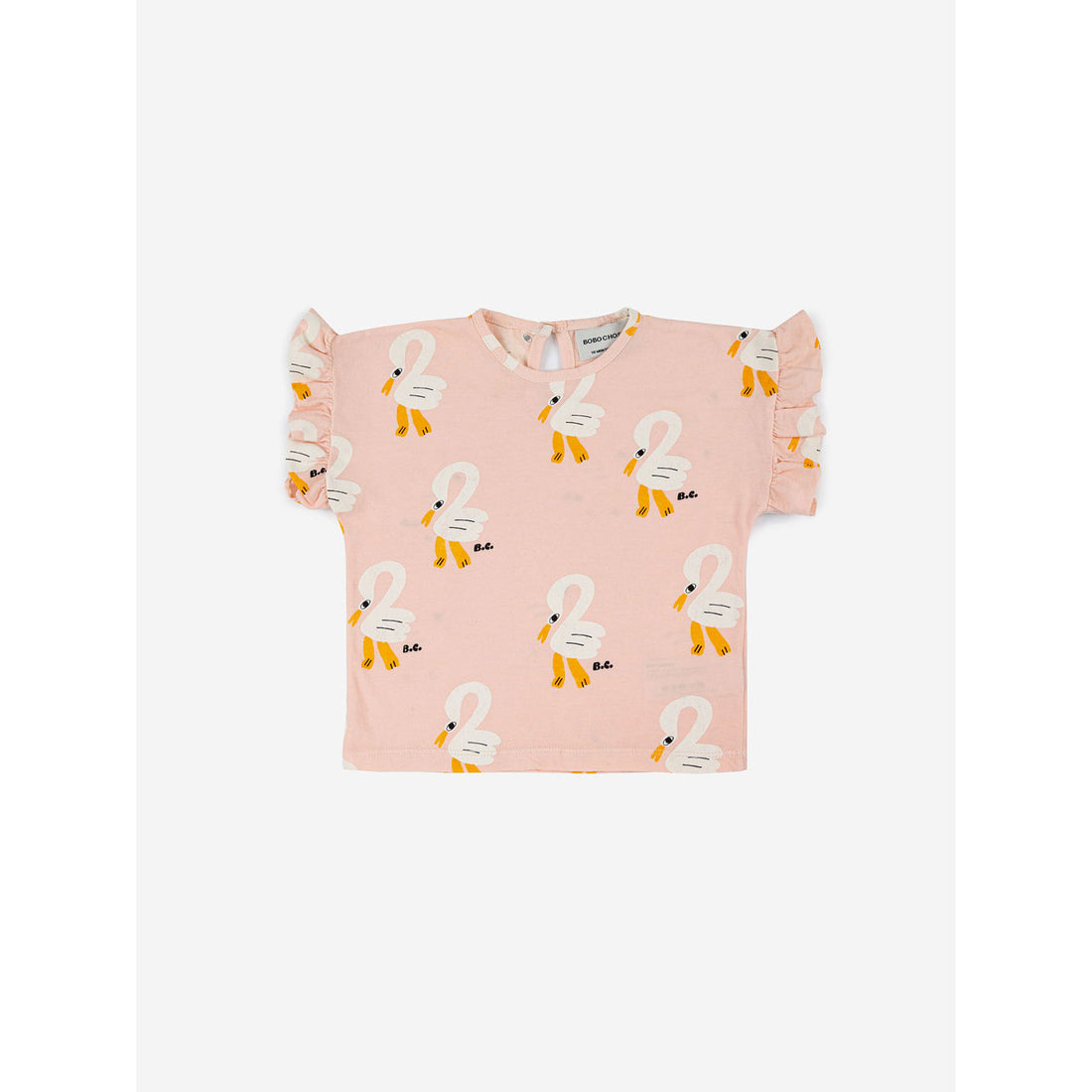Bobo Choses Pelican All Over Ruffle T-Shirt