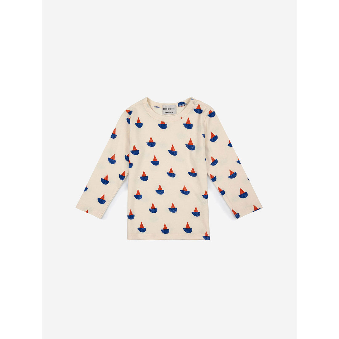 Bobo Choses Sail Boat All Over Long Sleeve T-Shirt