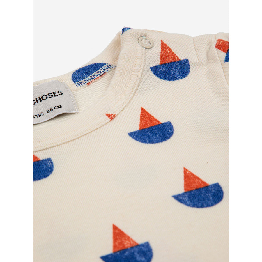 Bobo Choses Sail Boat All Over Long Sleeve T-Shirt