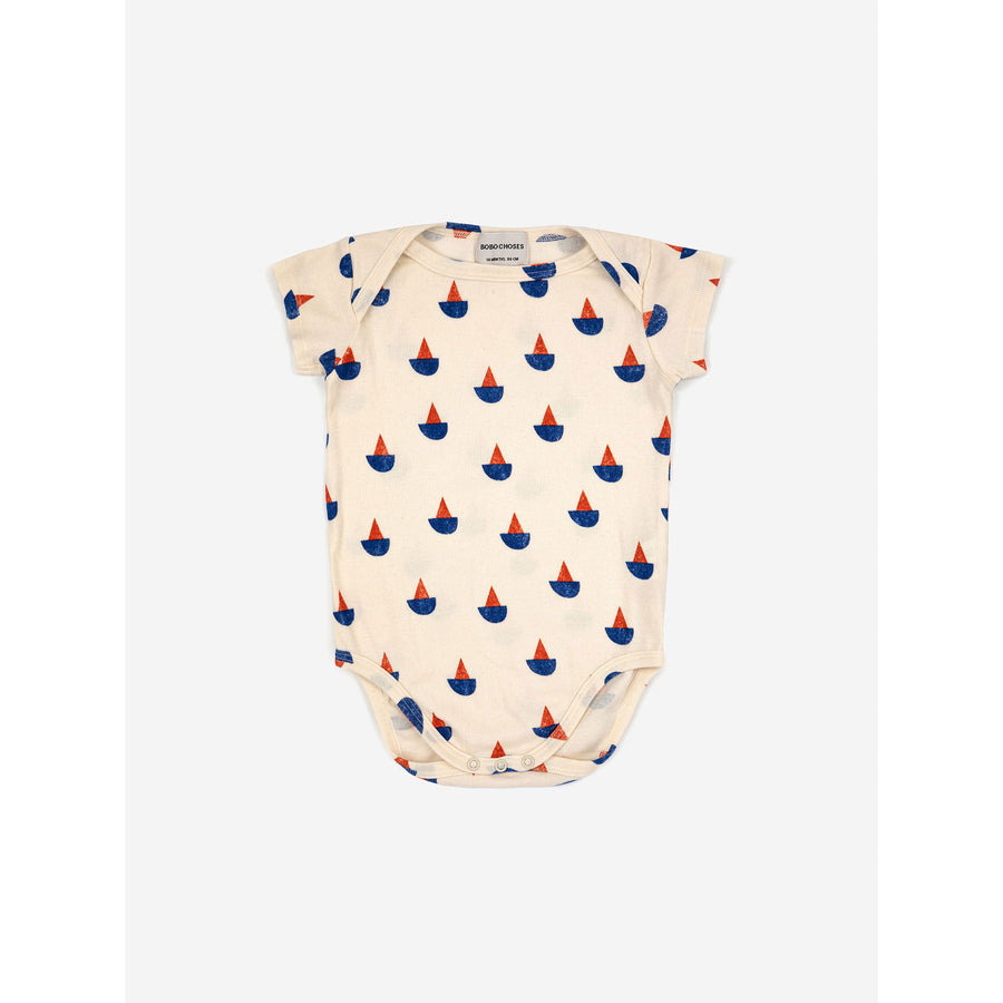 Bobo Choses Sail Boat All Over Short Sleeve Bodies Set