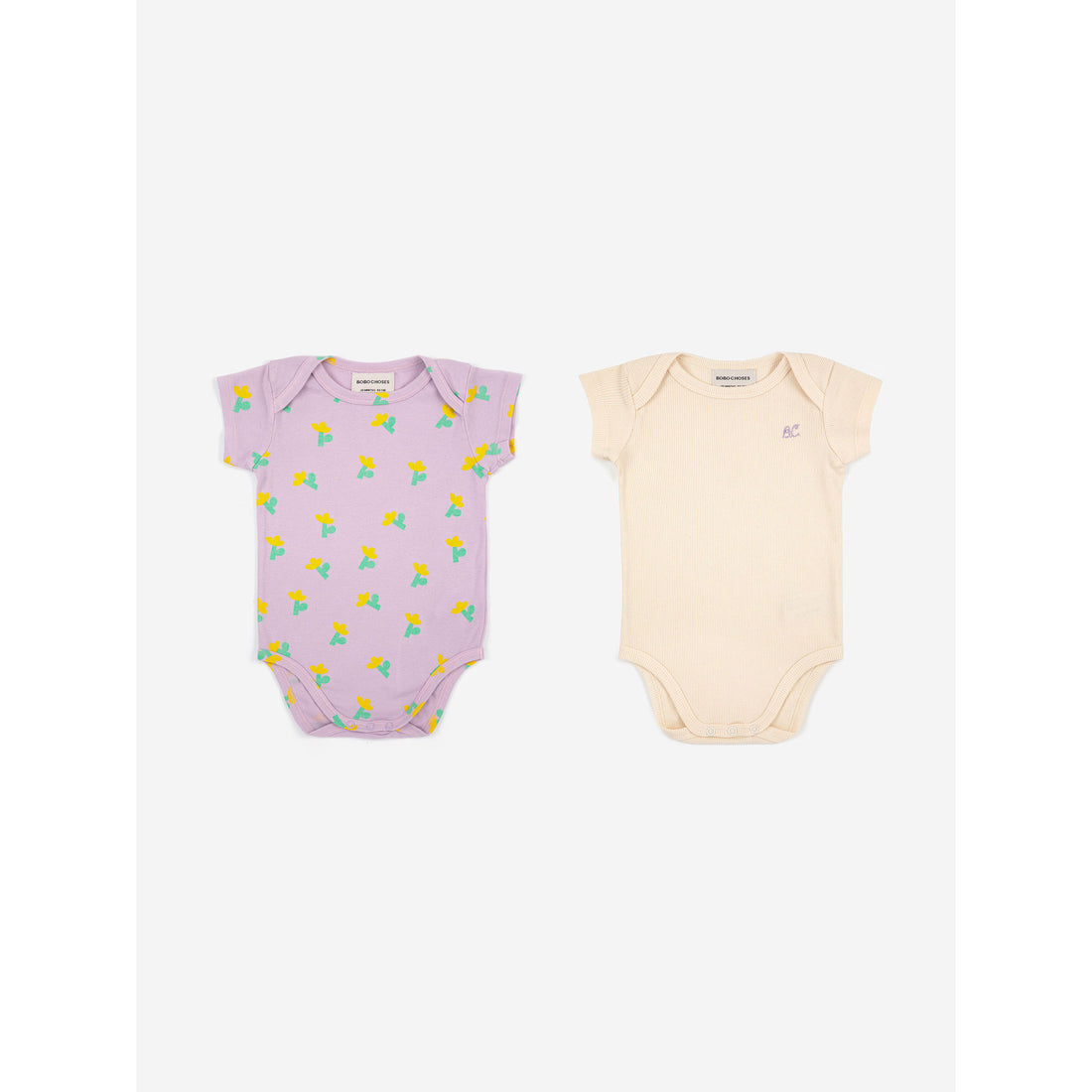 Bobo Choses Sea Flower All Over Short Sleeve Bodies Set