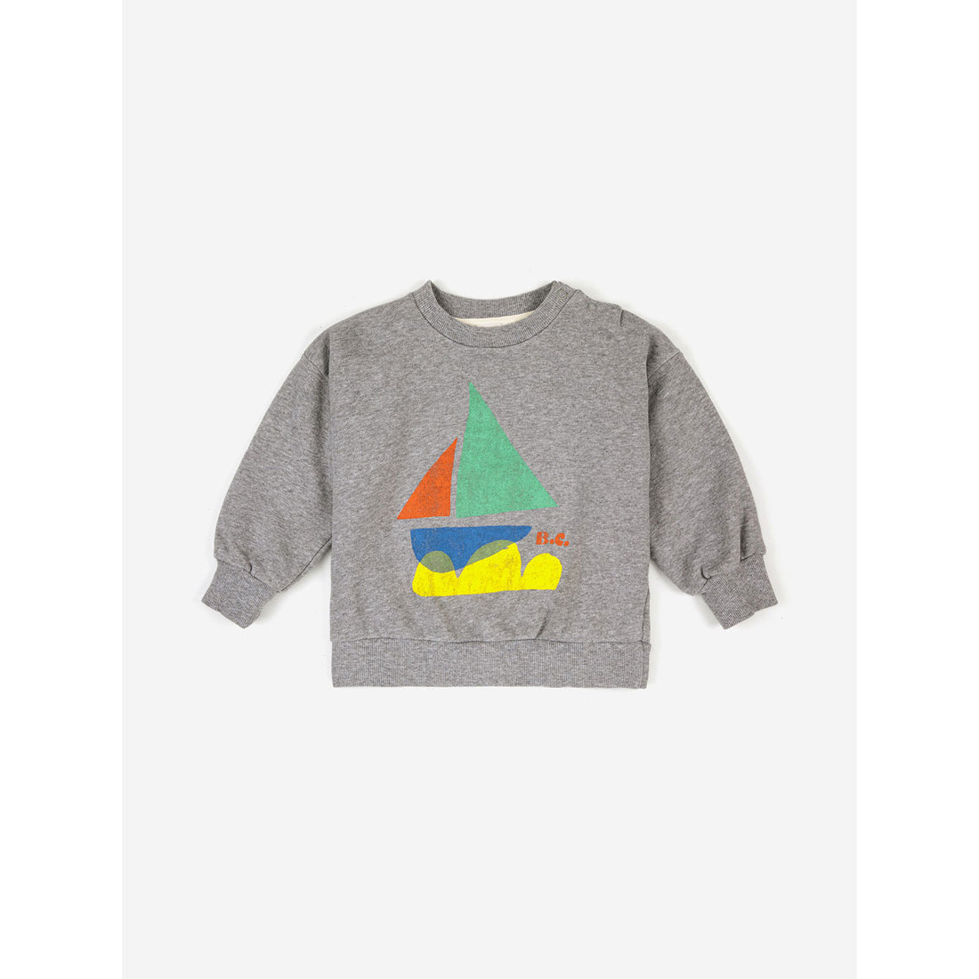 Bobo Choses Multicolor Sail Boat Baby Sweatshirt