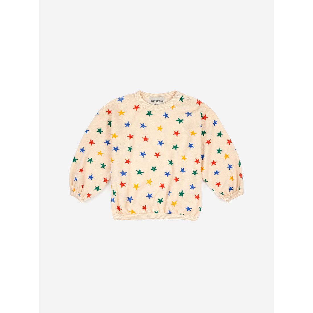 Bobo Choses Multicolor Stars All Over Terry Sweatshirt