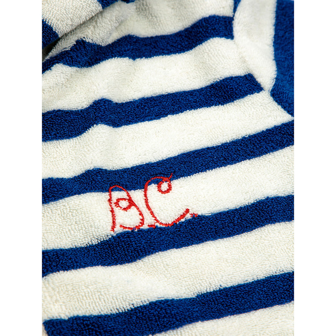 Bobo Choses Blue Stripes Terry Zipped Sweatshirt