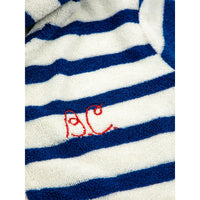 Bobo Choses Blue Stripes Terry Zipped Sweatshirt