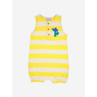 Bobo Choses Yellow Stripes Baby Playsuit