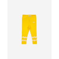 Bobo Choses Waves Yellow Leggings