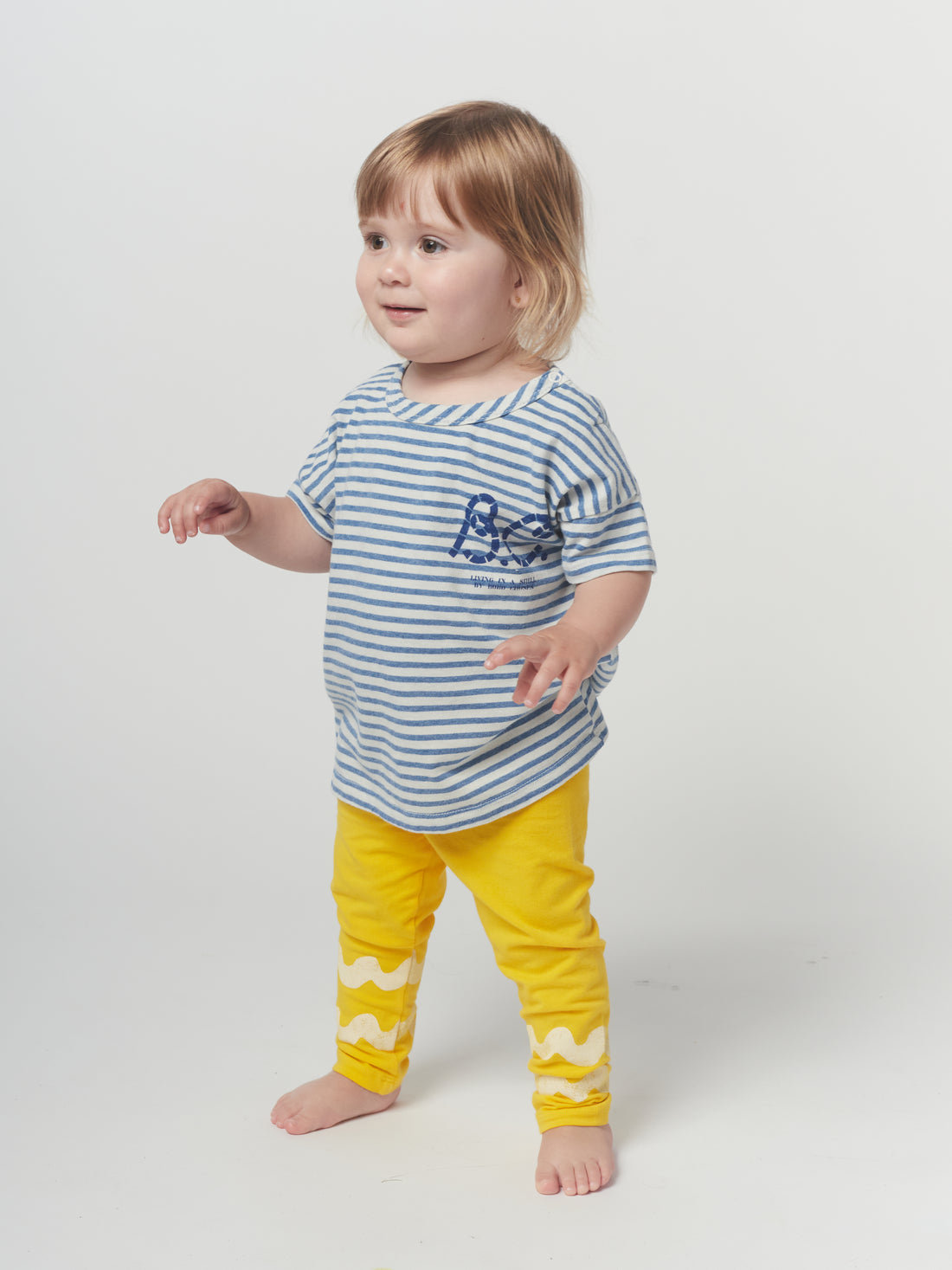 Bobo Choses Waves Yellow Leggings