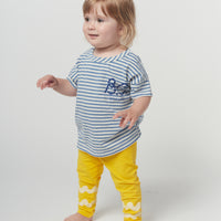Bobo Choses Waves Yellow Leggings