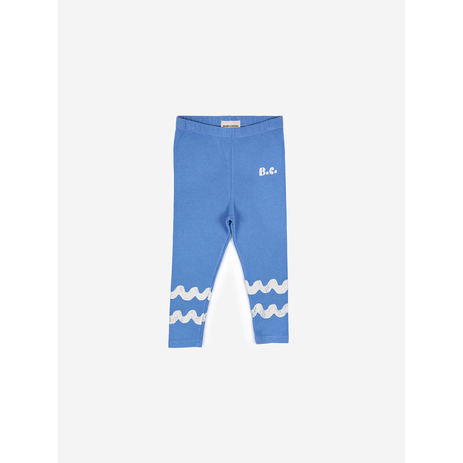 Bobo Choses Waves Blue Leggings