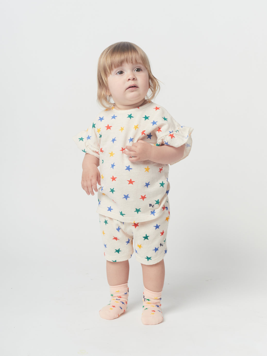 Bobo Choses Multicolor Stars Terry Shorts