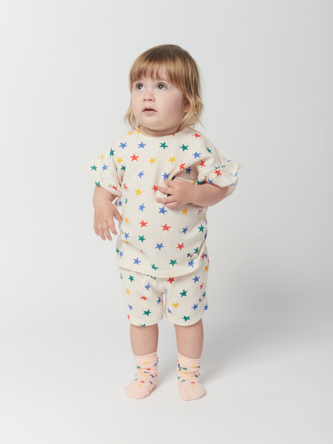 Bobo Choses Multicolor Stars Terry Shorts