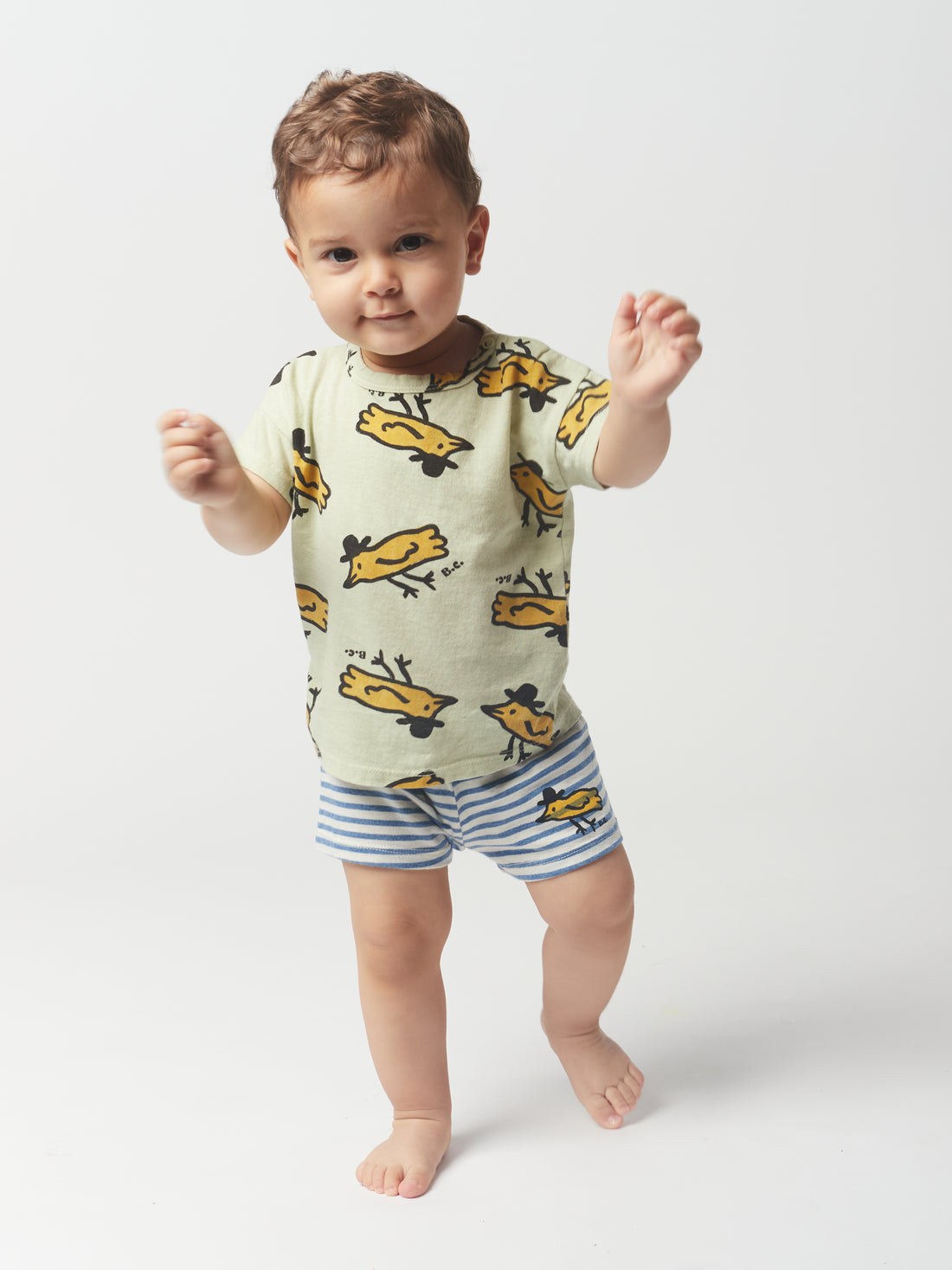 Bobo Choses Blue Stripe Shorts
