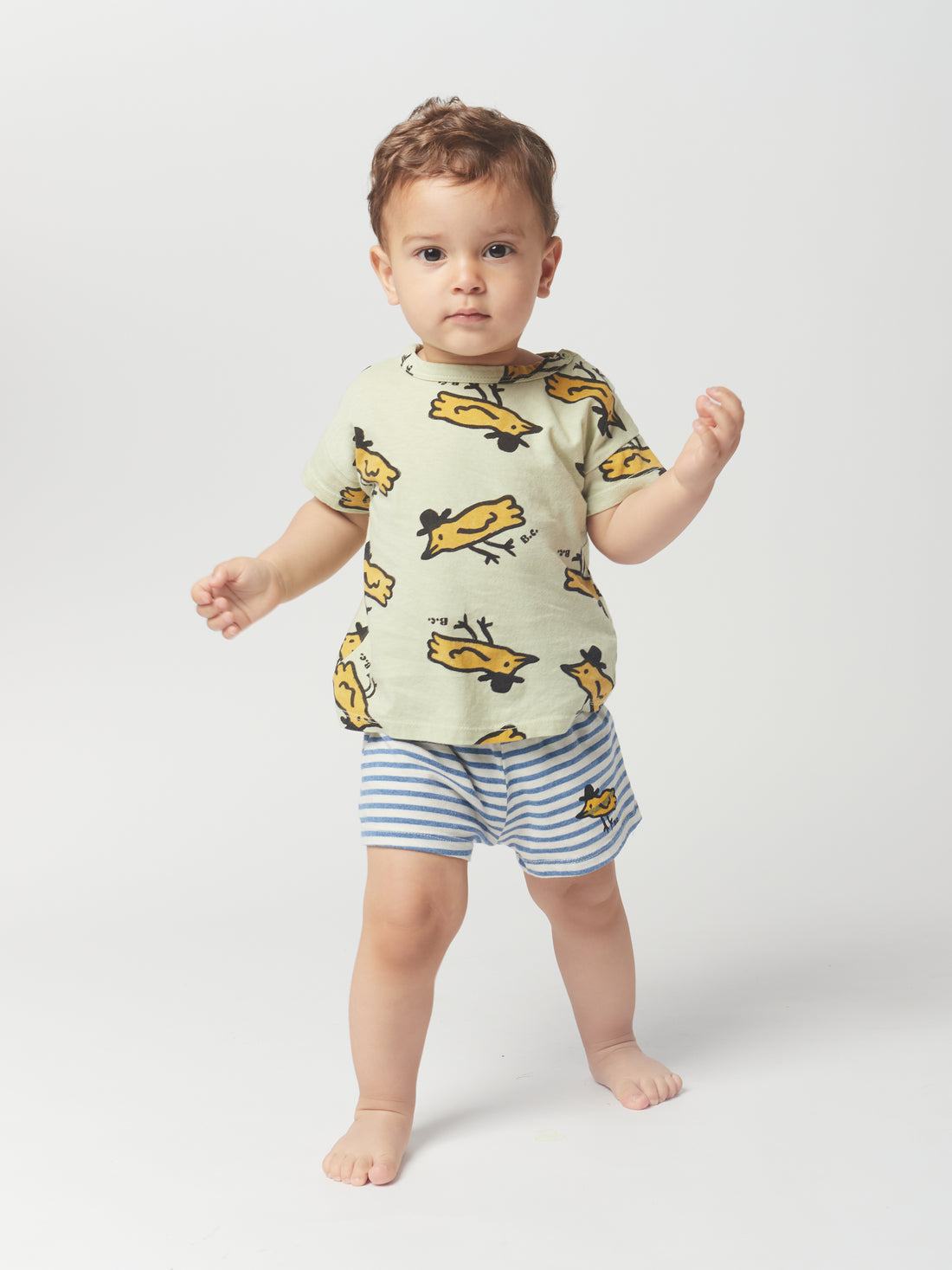 Bobo Choses Blue Stripe Shorts