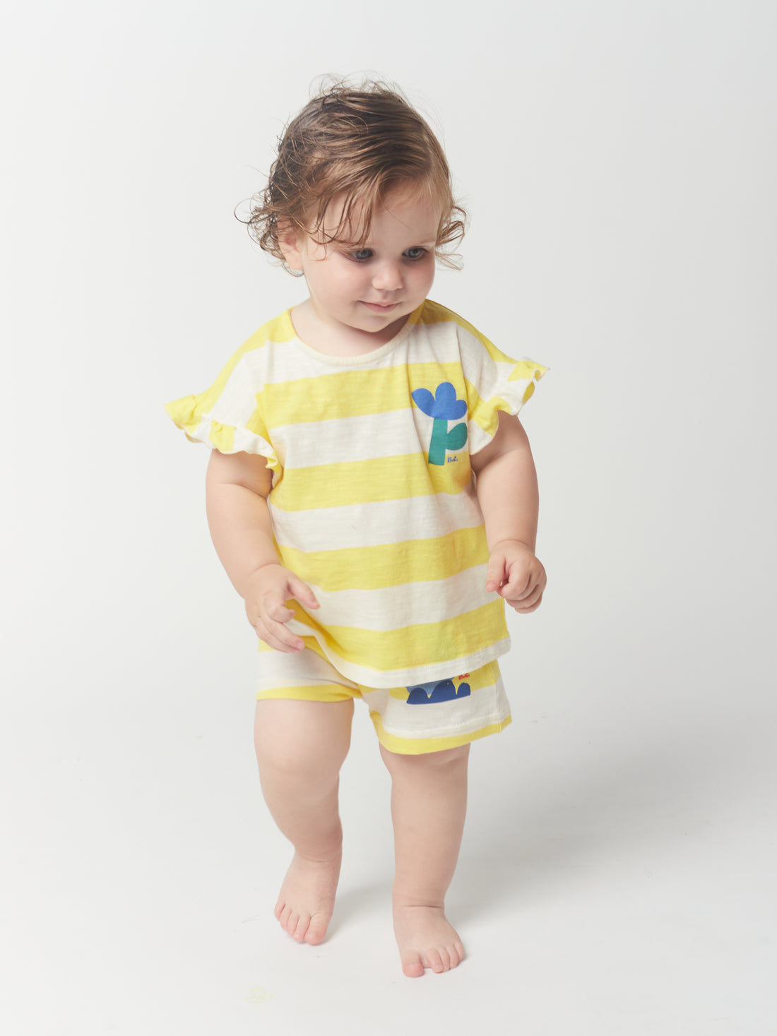 Bobo Choses Yellow Stripes Shorts