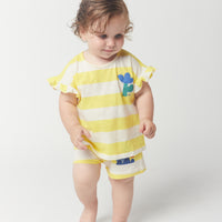 Bobo Choses Yellow Stripes Shorts