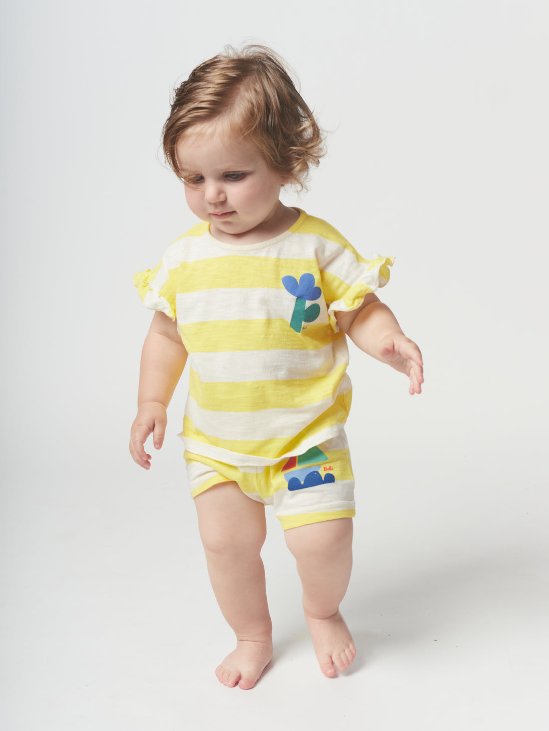 Bobo Choses Yellow Stripes Shorts