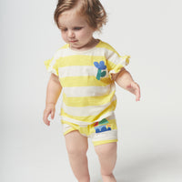 Bobo Choses Yellow Stripes Shorts