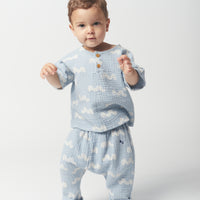Bobo Choses Waves All Over Baggy Woven Trousers