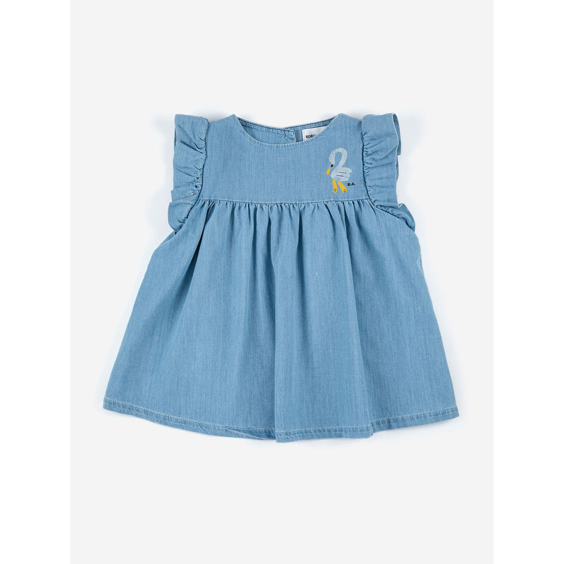 Bobo Choses Pelican Ruffle Woven Baby Dress