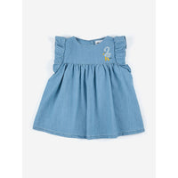 Bobo Choses Pelican Ruffle Woven Baby Dress